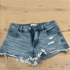 PacSun Blue Distressed Jean Shorts